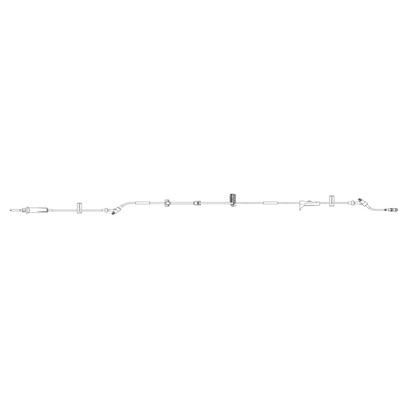B. Braun Infusomat Space Pump Set with Anti-Siphon Valve  15 drops/mL, 22 mL Priming volume, 120 in Length,