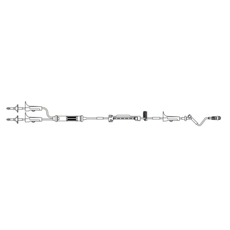 B. Braun Infusomat Space Pump Set with Anti-Siphon Valve  40 mL Priming volume, 123 in Length, SafeLine