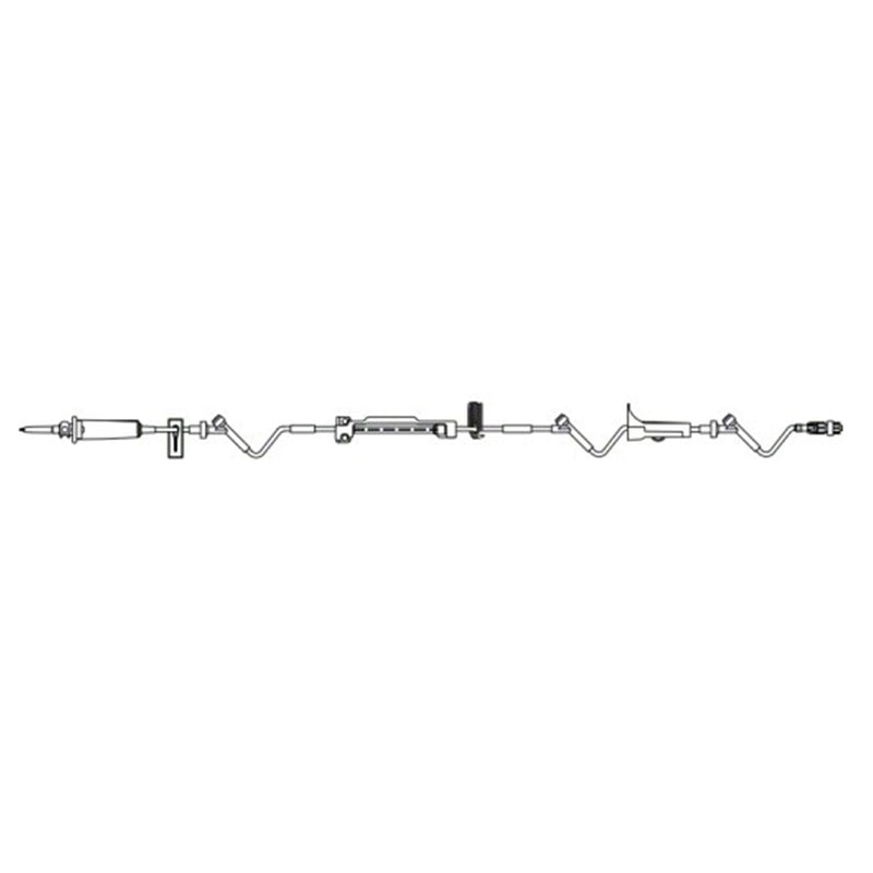 B. Braun Infusomat Space Pump Set with Anti-Siphon Valve  15 drops/mL, 22 mL Priming volume, 119 in Length,