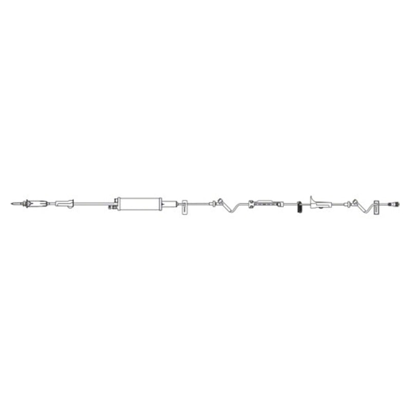 B. Braun Infusomat Space Pump Set  19 mL Priming volume, 120 in Length, SafeLine