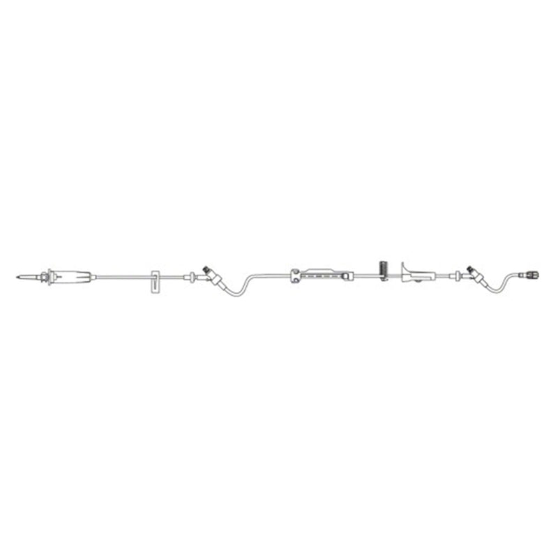B. Braun Infusomat Space Pump Set  60 drops/mL, 21 mL Priming volume, 115 in Length,
