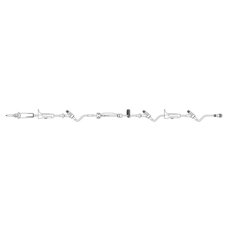 B. Braun Infusomat Space Pump Set  15 drops/mL, 21 mL Priming volume, 118 in Length,