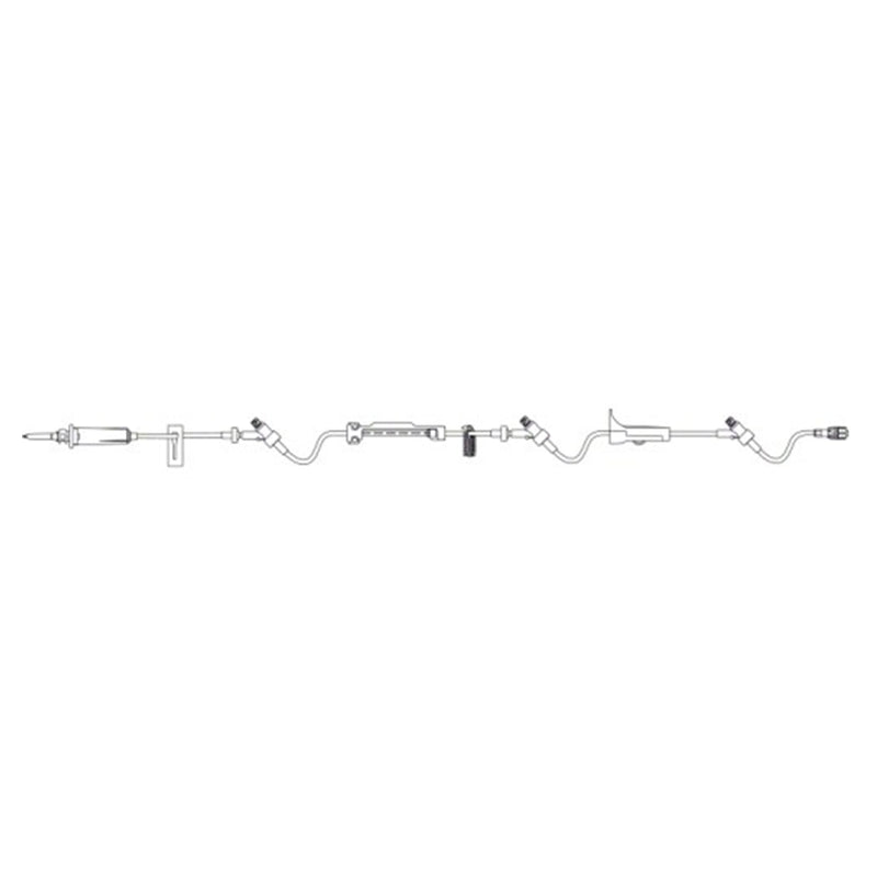 B. Braun Infusomat Space Pump Set  15 drops/mL, 22 mL Priming volume, 120 in Length,