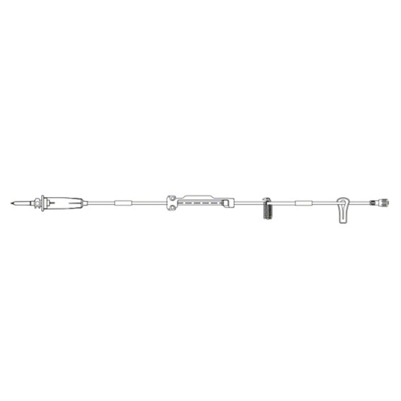 B. Braun Infusomat Space Pump Set  60 drops/mL, 11 mL Priming volume, 129 in Length