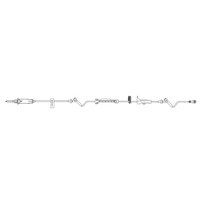 B. Braun Infusomat Space Pump Set  60 drops/mL, 21 mL Priming volume, 115 in Length,