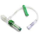 B. Braun InVision-Plus Neutral Displacement Needleless Connectors - Clear with 4" Bonded Microbore T-Port Extension Set