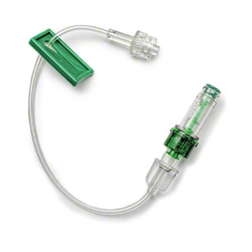 B. Braun InVision-Plus Neutral Displacement Needleless Connectors  Clear with 7" Bonded Microbore Extension Set (400/