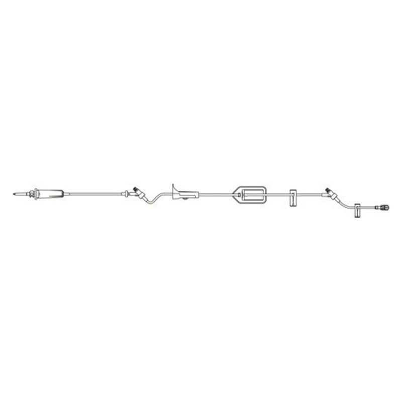B. Braun IV Administration Filtered Set (50/Case)  Filtered Set with 2 CARESITE Injection Sites