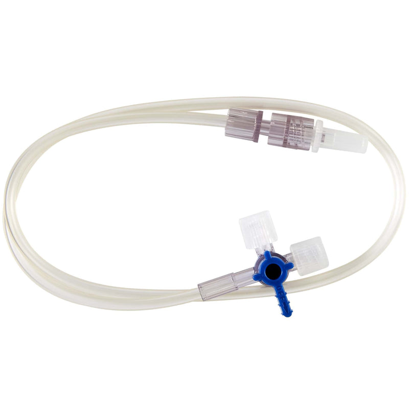 B. Braun IV Extension Sets with Stopcocks  Priming Volume - 1.8 mL, Length - 23" (58 cm) (50/
