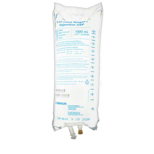 B. Braun Lactated Ringer's Injections  1000 mL (12/Case)