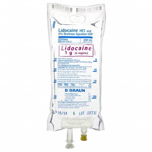 B. Braun Lidocaine Hydrochloride and 5% Dextrose Injection USP (24/Case)  0.4% Lidocaine Hydrochloride and 5% Dextrose Injec