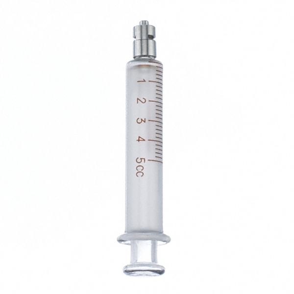 B. Braun Loss-of-Resistance Syringe  5 mL Glass - Luer Lock, Metal Tip (10/Case)