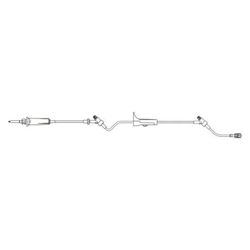 B. Braun Needle-Free IV Gravity Administration Set (50/Case)  2 CARESITE Injection Sites - 15 drops/mL, 17.0 mL