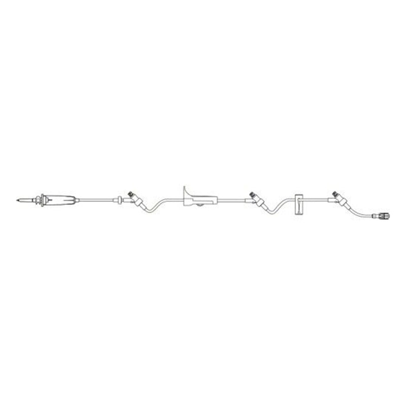 B. Braun Needle-Free IV Gravity Administration Set (50/Case)  3 CARESITE Injection Sites - 60 drops/mL, 17.0 mL