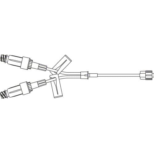B. Braun Needle-Free Small Bore Extension Sets  Small Bore Y-extension Set with Two Removable ULTR