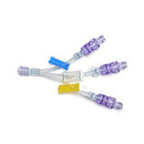 B. Braun Nexus TKO Anti-Reflux Needleless Connector (100/Case)  4" Removable Trifurcated Microbore Extension Set