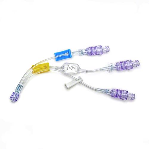 B. Braun Nexus TKO Anti-Reflux Needleless Connector (100/Case)  6" Trifurcated Microbore Extension Set