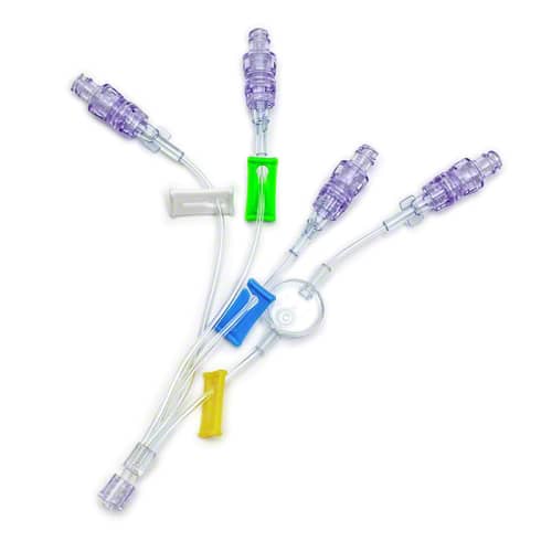 B. Braun Nexus TKO Anti-Reflux Needleless Connector (100/Case)  6" Removable Quadfurcated Microbore Extension Set