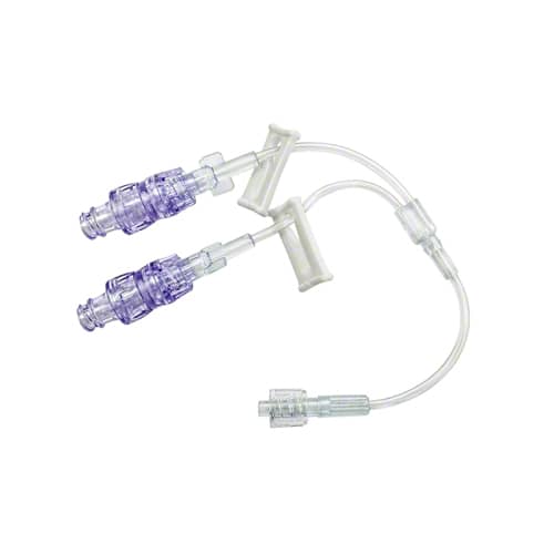 B. Braun Nexus TKO Anti-Reflux Needleless Connector (100/Case)  6" Bonded Bifurcated Microbore Extension Set