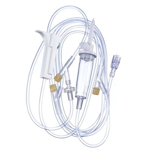B. Braun Non Needle-Free IV Gravity Administration Set (50/Case)  1 Non-Needle-Free Injection Site - 15 drops/mL, 18