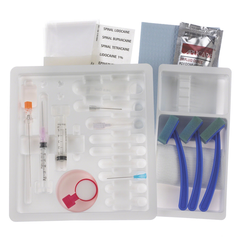 B. Braun Pencan Spinal Anesthesia Trays (10/Case)  P25BKAY: 25 Ga x 3½ in (90 mm), Bupivacaine 0.75%