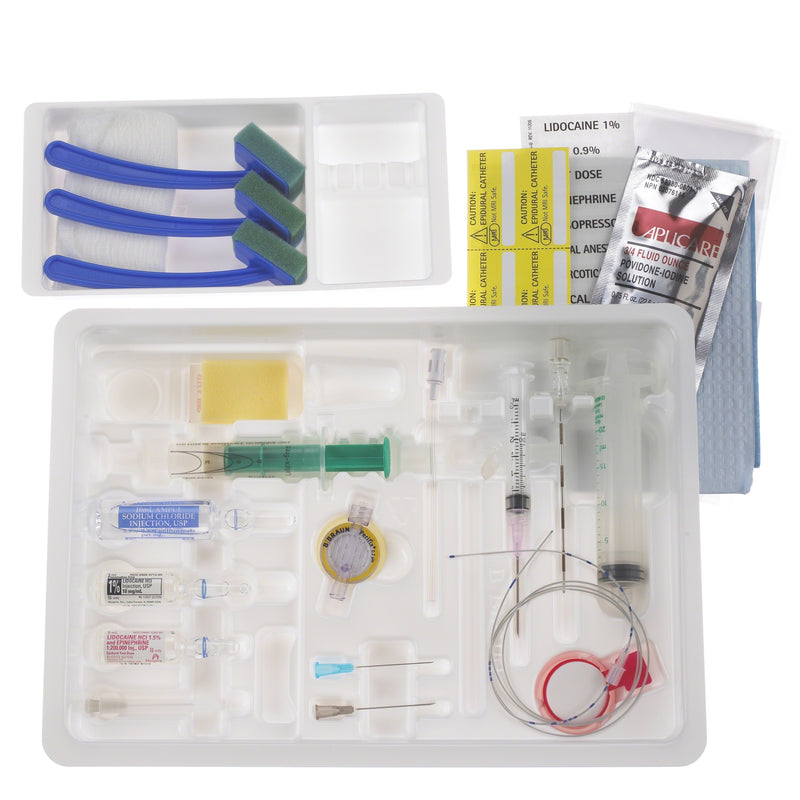 B. Braun Perifix Continuous Epidural Tray Kit (10/Case)  CE17TKFPS 17 Ga x 3.5 in Tuohy, PERIFIX FX 19 Ga S