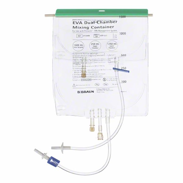 B. Braun PINNACLE Dual Chamber Mixing Container (28/Case)  PINNACLE 1500 mL (1250 + 250 DCB)
