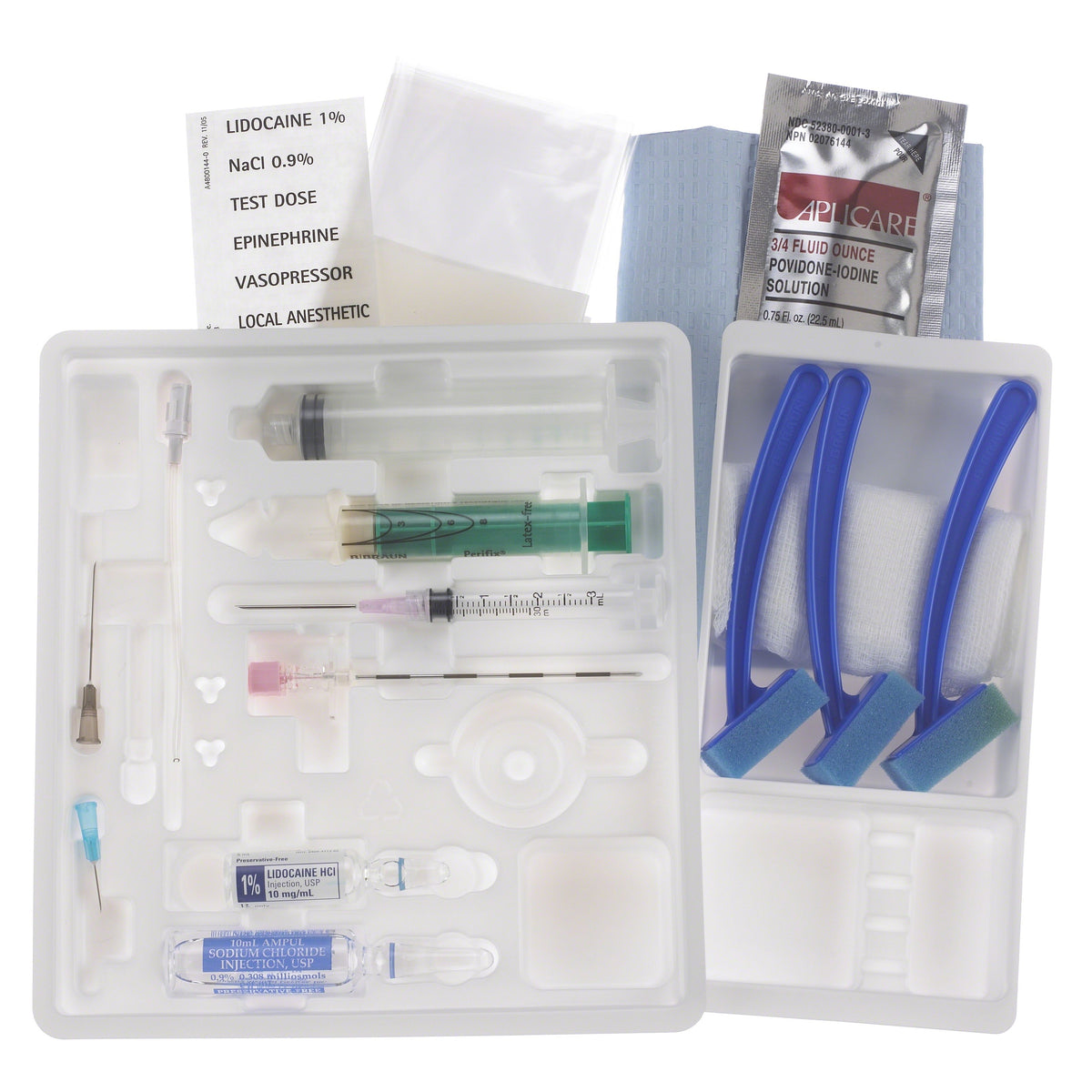 B. Braun Single Dose Epidural Tray Kits