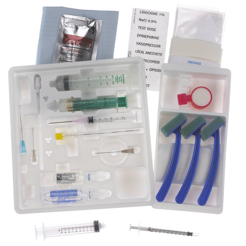 B. Braun Single Dose Epidural Tray Kits (10/Case)  SD20TDPS: 20 Ga x 3½ in. (90 mm) Tuohy, PERIFIX 8
