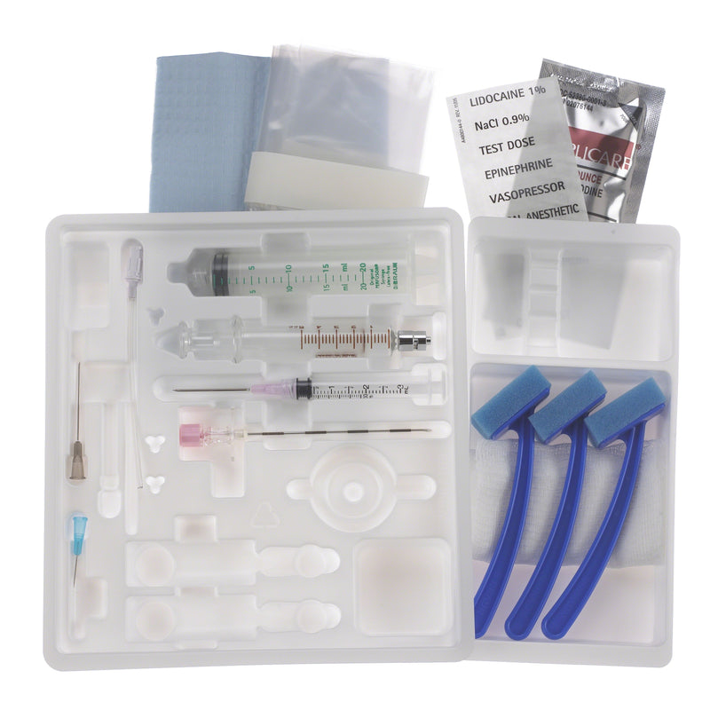 B. Braun Single Dose Epidural Tray Kits (10/Case)  SD18TB: 18 Ga x 3½ in. (90 mm) Tuohy, 5 mL Glass L