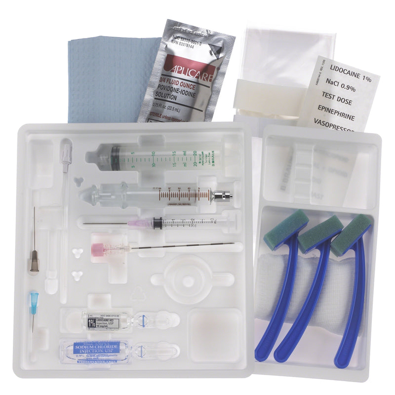 B. Braun Single Dose Epidural Tray Kits (10/Case)  SD18TD: 18 Ga x 3½ in. (90 mm) Tuohy, 5 mL Glass L