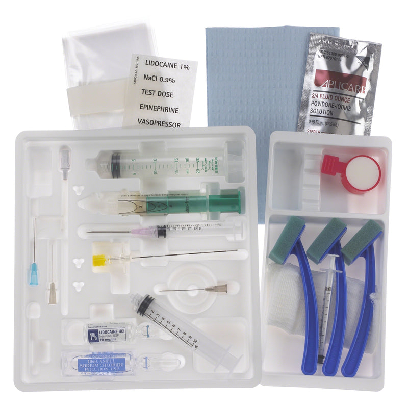 B. Braun Single Dose Epidural Tray Kits (10/Case)  SD20TDPL: 20 Ga x 3½ in. (90 mm) Tuohy, PERIFIX 8