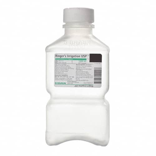 B. Braun Solutions in Plastic Irrigation Containers (16/Case)  Ringer's Irrigation USP, 1,000 mL