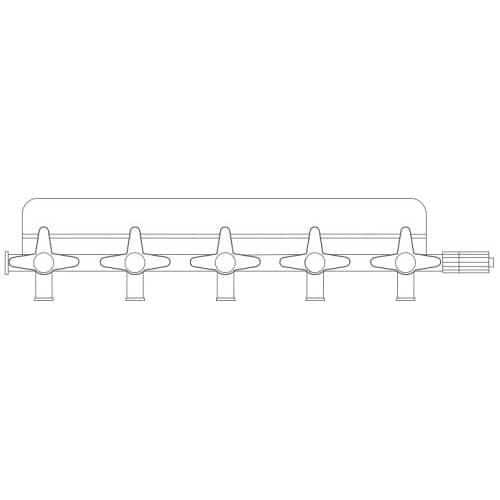 B. Braun Standard Stopcocks  5x-Four-Way-50-Case