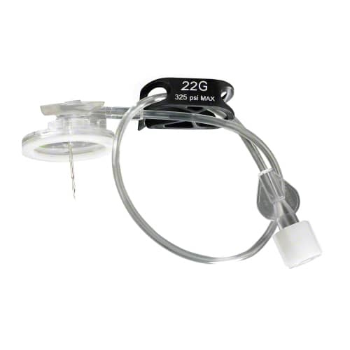 B. Braun Surecan Safety II Port Access Needle (100/Case)  with Caresite Y injection site 22 G x 0.5 in (12 m