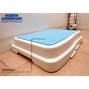 Bath Step Stool North American Health + Wellness Portable 1 Step Plastic 4 Inch Step Height (Case of 4)