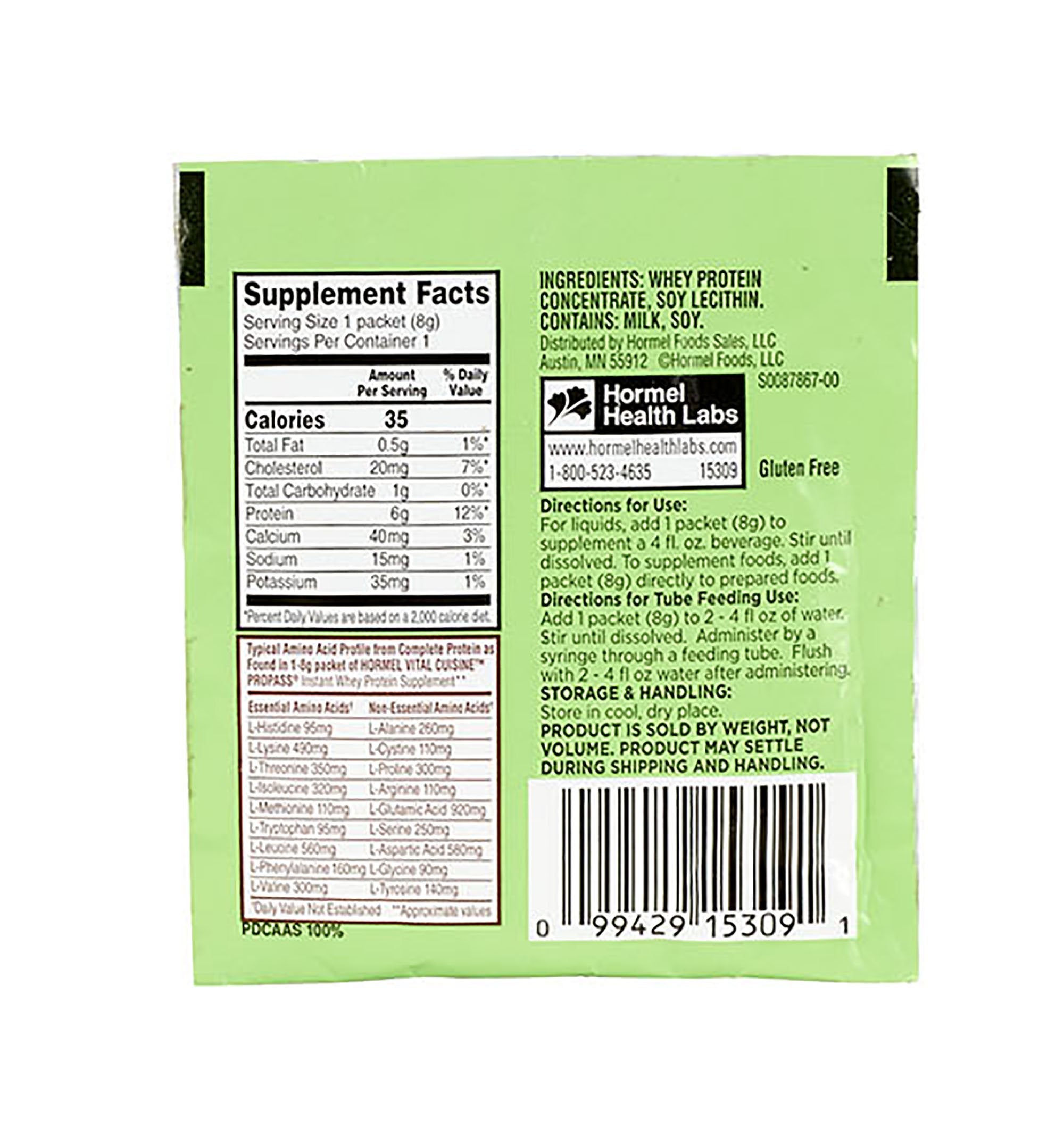 Lyons Magnus LLC Vital Cuisine ProPass Instant Whey Protein Supplement (100/CS) 