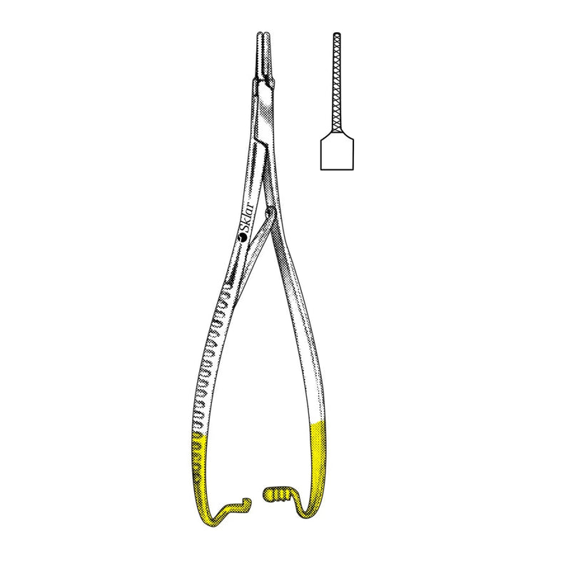 Sklar TC Mathieu-Ryder Vascular Needle Holder - 6-3/4", Serrated Delicate, Extra Narrow, Fine Tip - 21-8110 