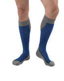 SOCK SPORT KNEE 20-30 CLOSEDBLUE/GREY LG