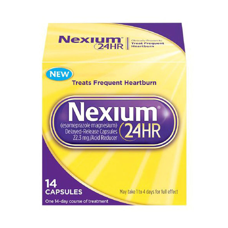 Nexium 24HR Esomeprazole Magnesium 20 mg Acid Reducer Capsules (Bottle of 14)