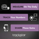 Floor Scale Trackstar Digital Display 440 lbs. Weight Capacity Gray Battery Operated (Case of 5)