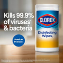 Clorox Disinfecting Wipes, Lemon Scent, 35 ct. (12/CS) 