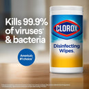 Clorox Disinfecting Wipes, Lemon Scent, 35 ct. (Case of 12)