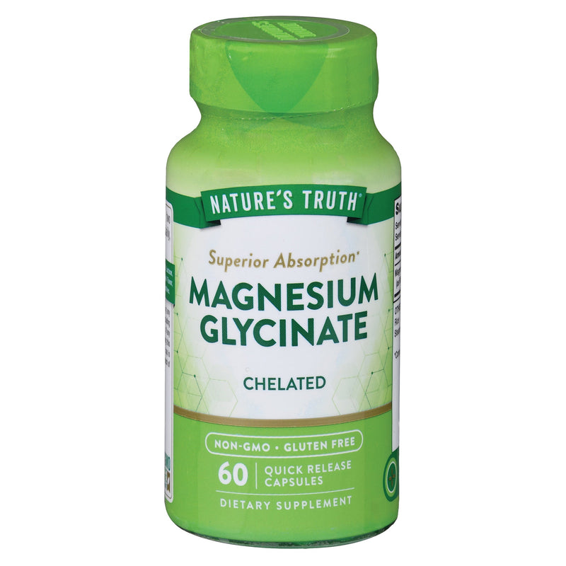 Piping Rock Health Products Nature's Truth Magnesium Glycinate Chelated Quick Release Capsules 