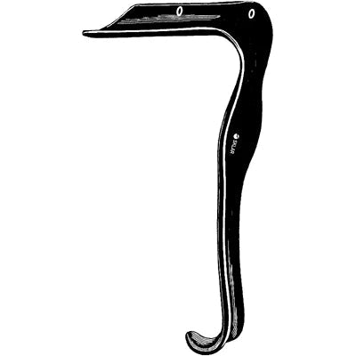 Sklar Black Laser Jackson Vaginal Retractor 3 1/2" x 1 1/2" - 90-9069 