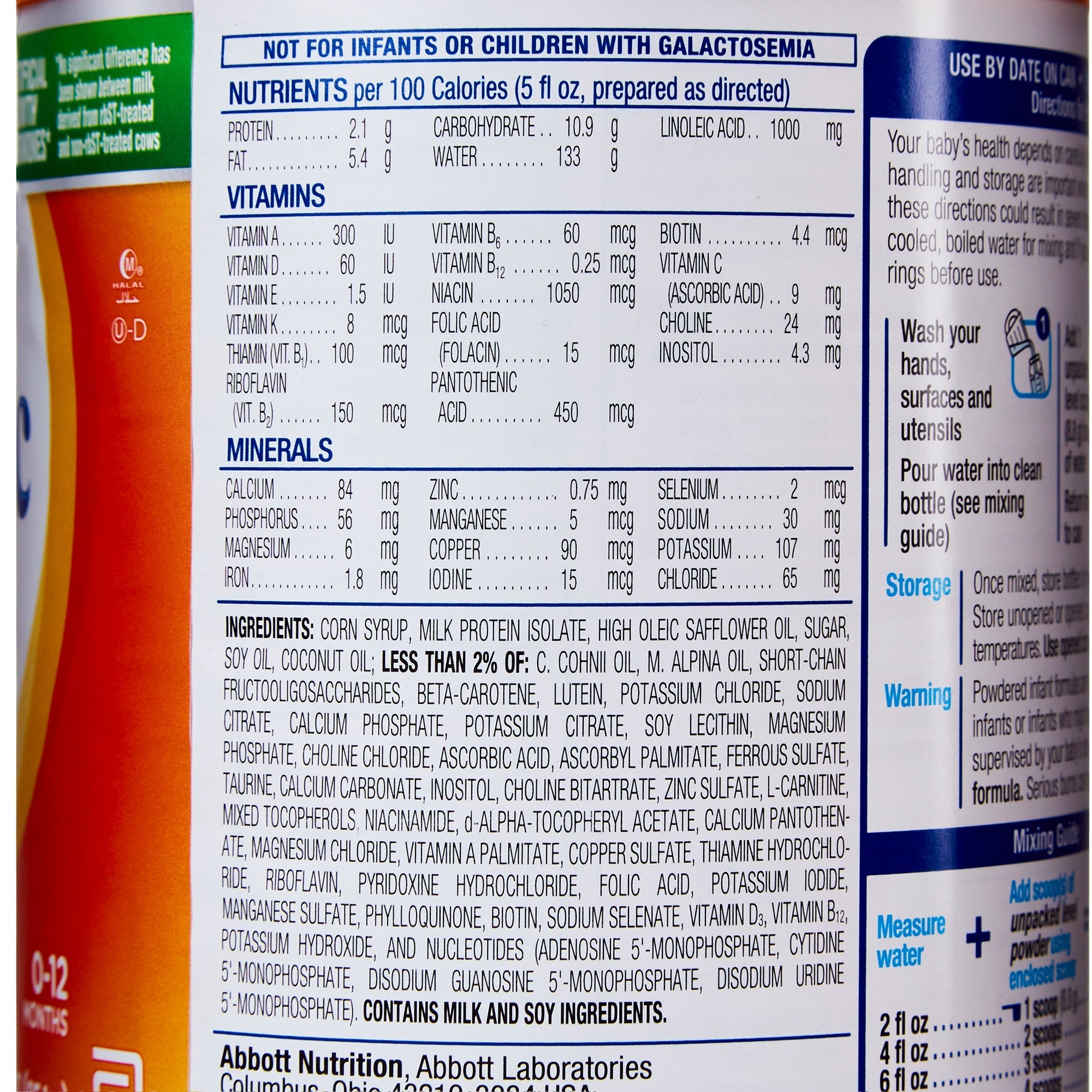 Abbott Nutrition Similac Sensitive Powder Infant Formula, 12-ounce can (6/CS) 