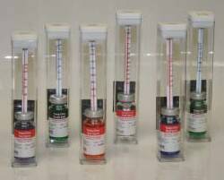 Streck Laboratories Temp-Chex Red Spirit Freezer Thermometer 