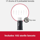 Accu-Chek FastClix Lancet, 30 Gauge, Preloaded Safety Drum, Track System (102/BX) 