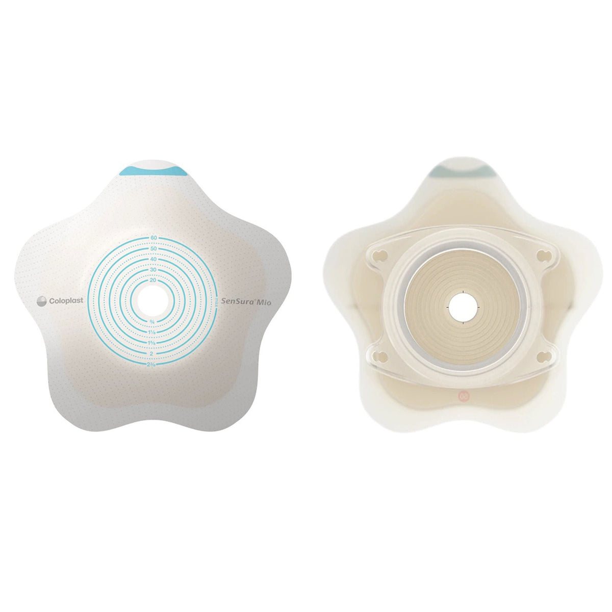 SenSura Mio Click Convex Flip Ostomy Barrier, 35 mm Stomas, Red Match (Box of 5)