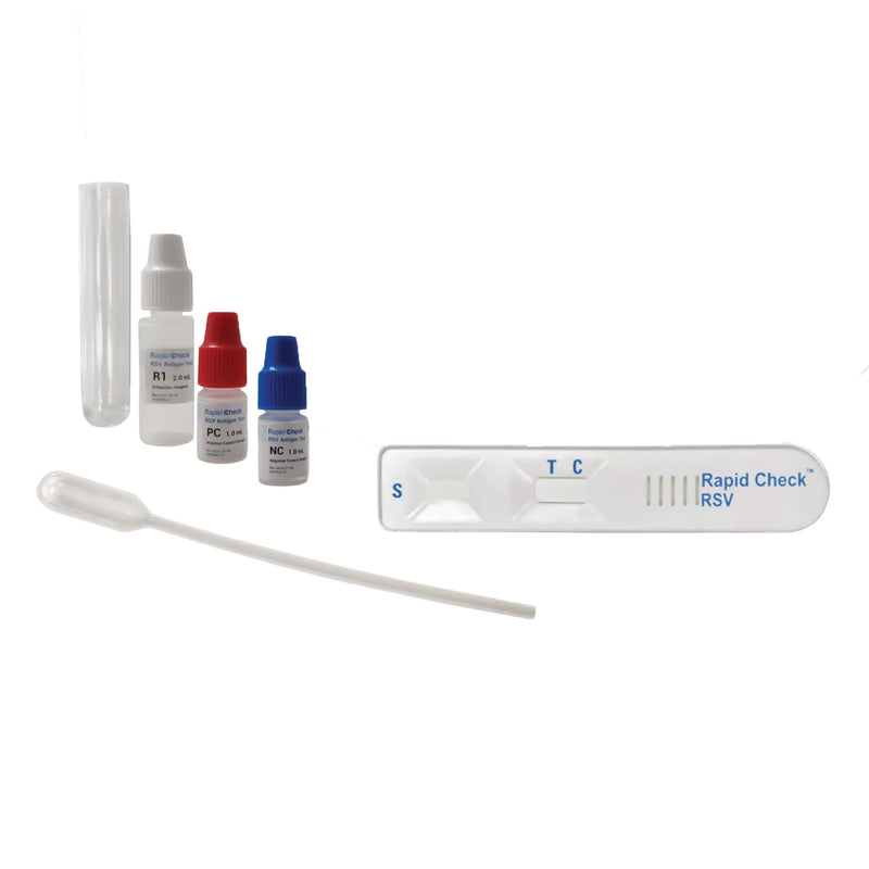 Respiratory Test Kit Rapid Check Respiratory Syncytial Virus Test (RSV) 20 Test CLIA Waived